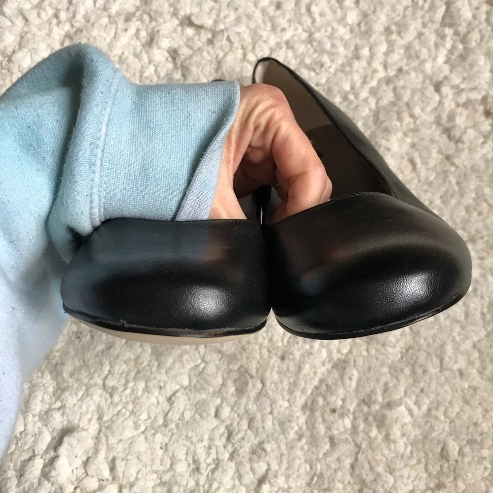 ARRAY Classic Solid Black Leather FLATTER Size 9.… - image 6